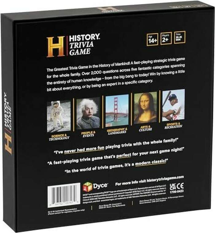 History Channel Trivia Board Game