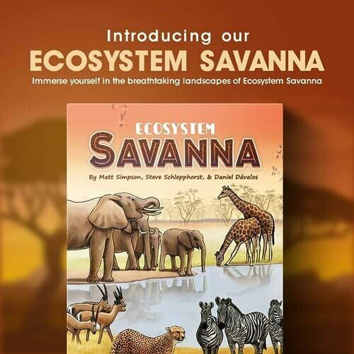 Ecosystem: Savanna | A Family Card Game About Animals on Grassy Woodland of African Savanna