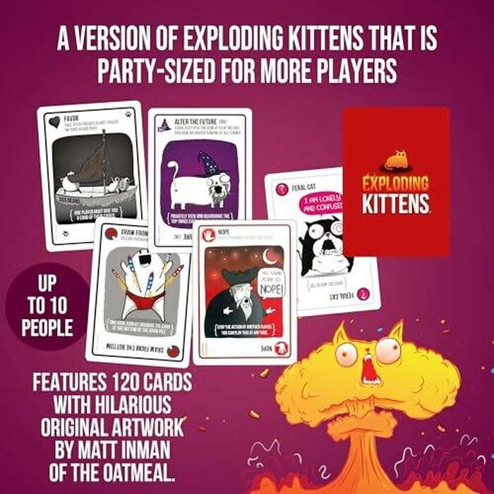 Exploding Kittens Party - A Russian Roulette Card Game