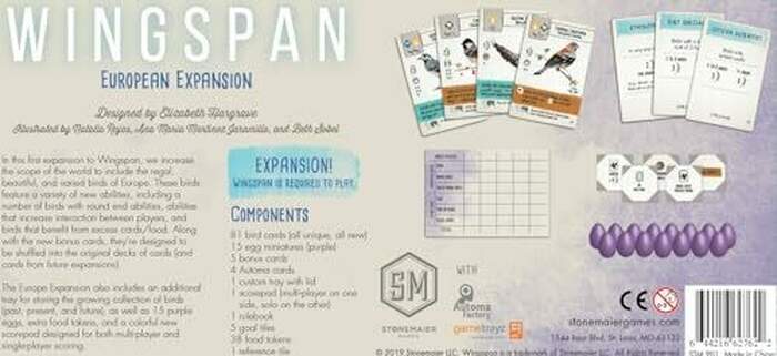 Wingspan - European Expansion