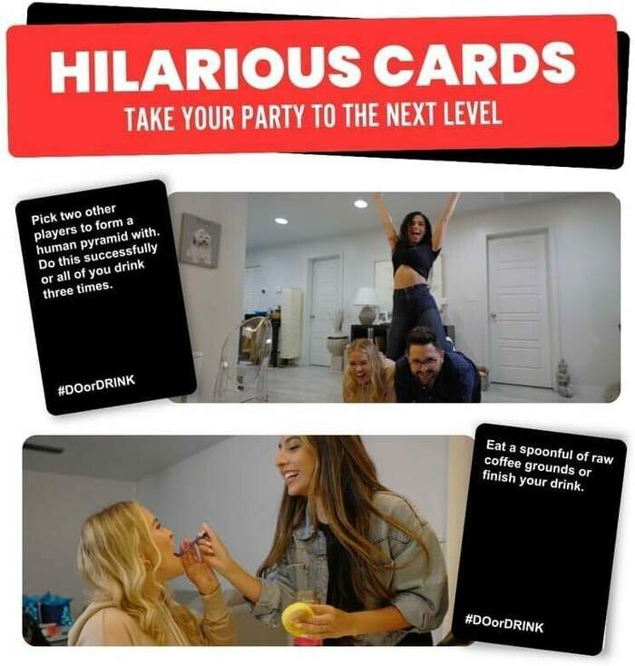 Do or Drink (Win or Blackout) Party Card Game