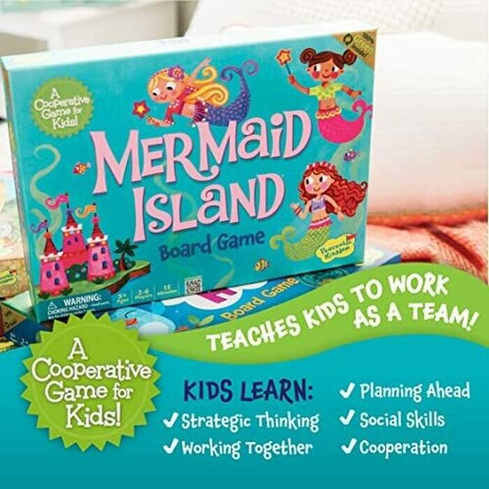 Mermaid Island - Cooperative Board Game for Kids