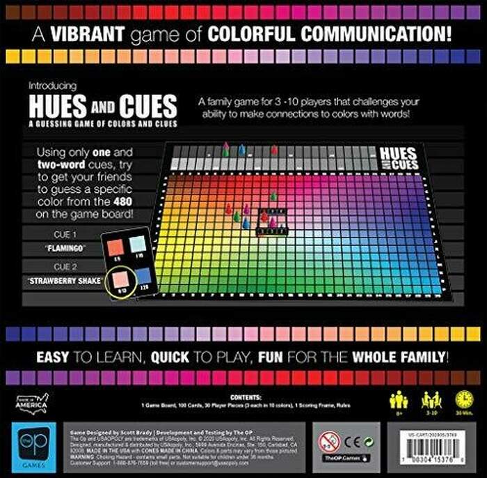 Hues and Cues Board Game